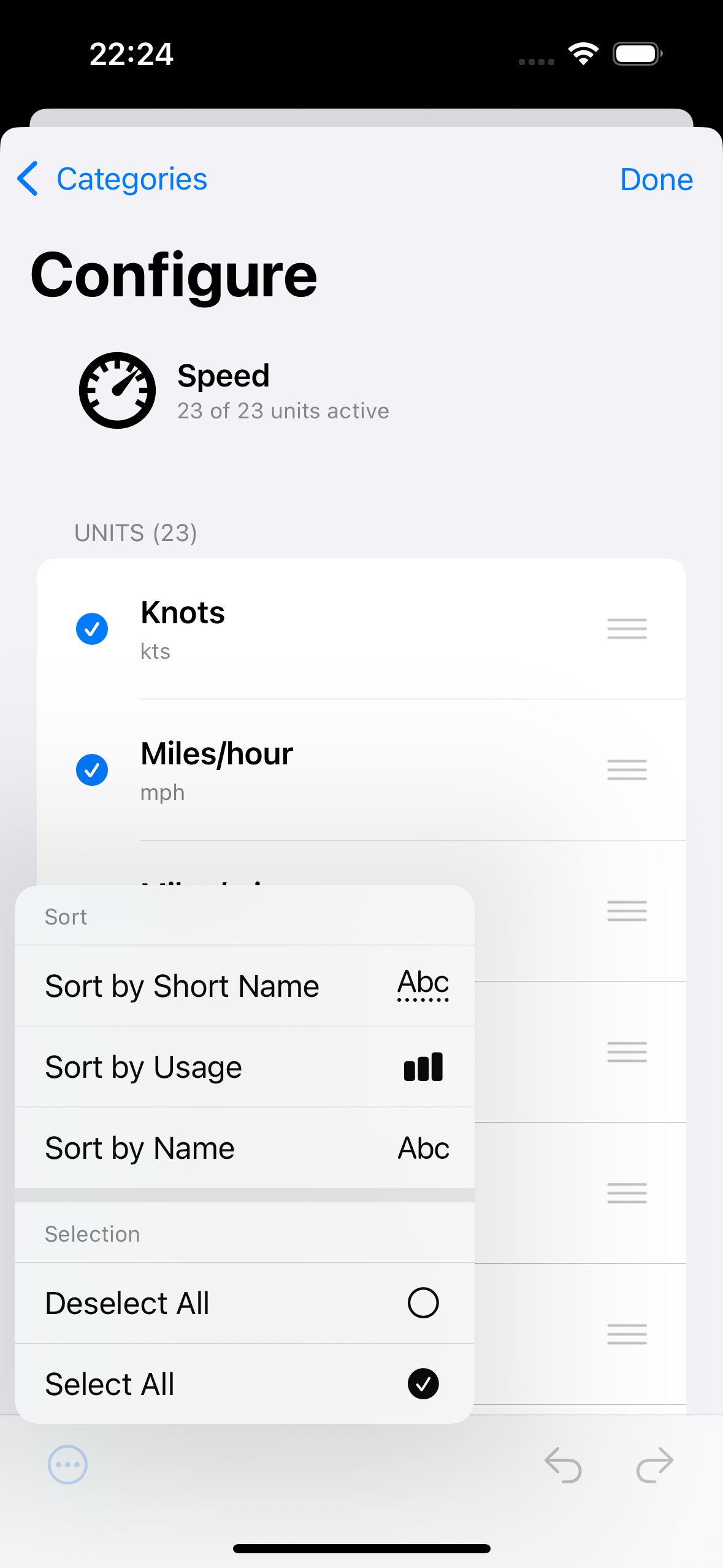Settings